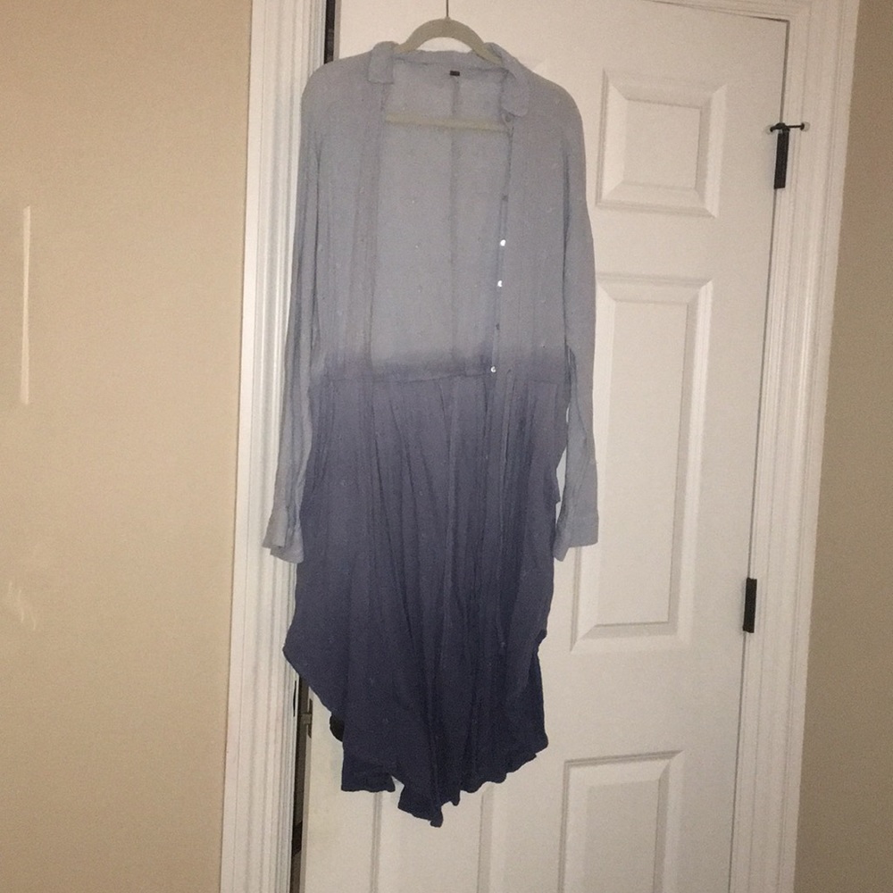 Free people indigo dip dye dress